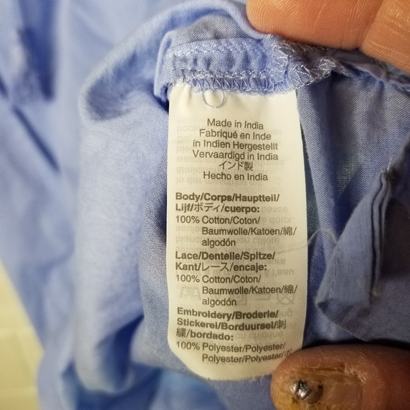 J Crew short eyelet blue tunic - Picture 9 of 10